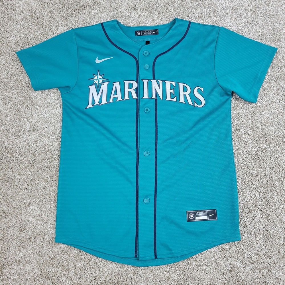 Nike Ken Griffey Jr Seattle Mariners #24 Boys Medium Northwest Green Baseball